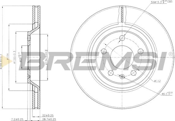 Bremsi CD7889V - Kočioni disk www.molydon.hr