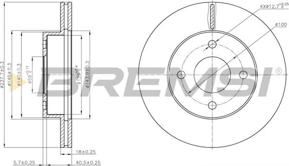 Bremsi CD7884V - Kočioni disk www.molydon.hr