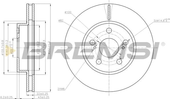 Bremsi CD7886V - Kočioni disk www.molydon.hr