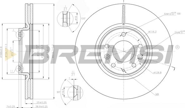 Bremsi CD7880V - Kočioni disk www.molydon.hr