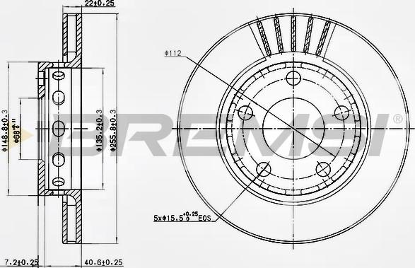 Bremsi CD7887V - Kočioni disk www.molydon.hr