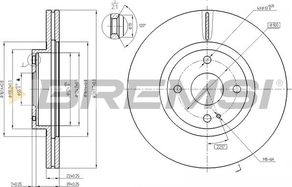 Bremsi CD7839V - Kočioni disk www.molydon.hr