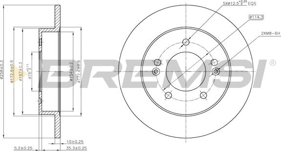 Bremsi CD7874S - Kočioni disk www.molydon.hr