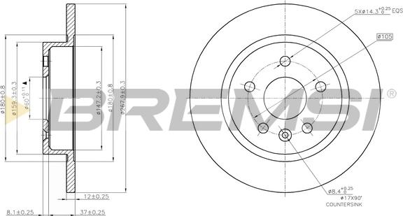 Bremsi CD7872S - Kočioni disk www.molydon.hr