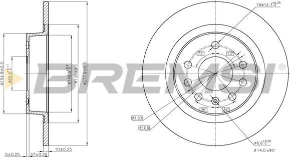 Bremsi CD7877S - Kočioni disk www.molydon.hr