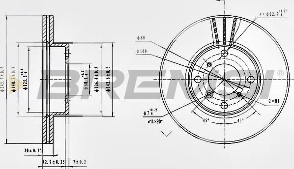 Bremsi CD7396V - Kočioni disk www.molydon.hr