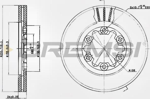 Bremsi CD7398V - Kočioni disk www.molydon.hr