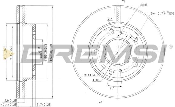 Bremsi CD7356V - Kočioni disk www.molydon.hr