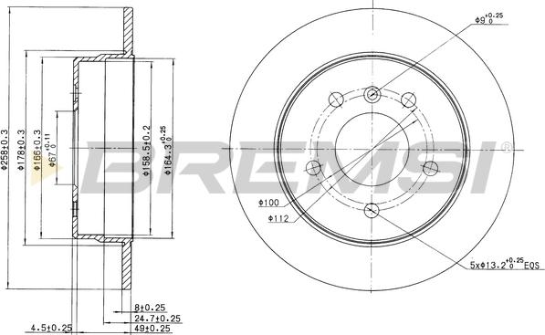 Bremsi CD7362S - Kočioni disk www.molydon.hr