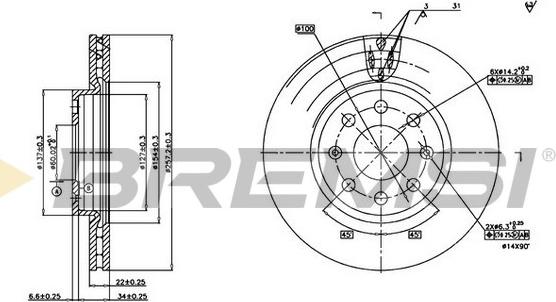 Bremsi CD7304V - Kočioni disk www.molydon.hr