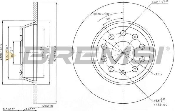 Bremsi CD7306S - Kočioni disk www.molydon.hr