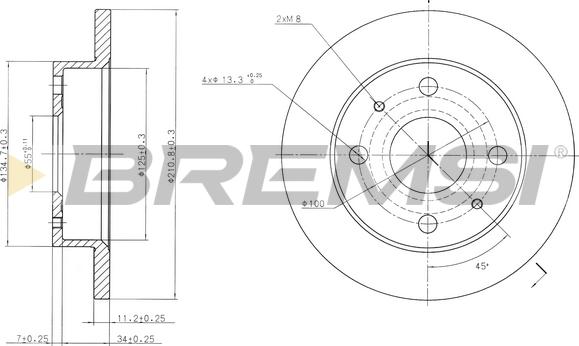 Bremsi CD7302S - Kočioni disk www.molydon.hr