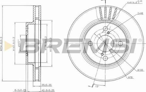 Bremsi CD7314V - Kočioni disk www.molydon.hr