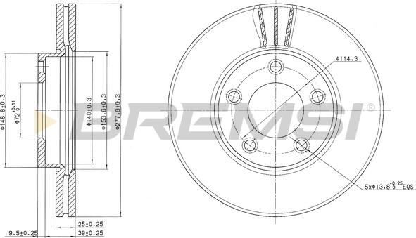 Bremsi CD7311V - Kočioni disk www.molydon.hr