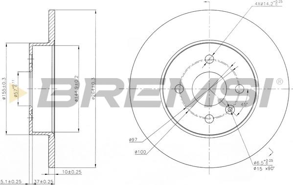 Bremsi CD7313S - Kočioni disk www.molydon.hr