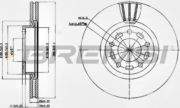 Bremsi CD7312V - Kočioni disk www.molydon.hr