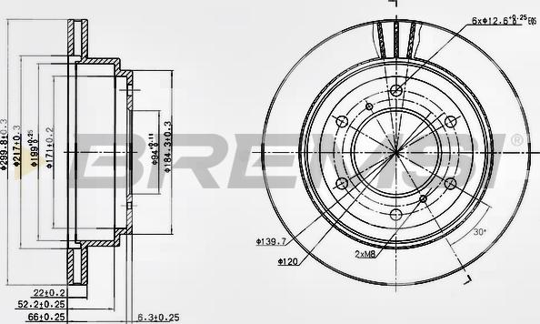 Bremsi CD7385V - Kočioni disk www.molydon.hr