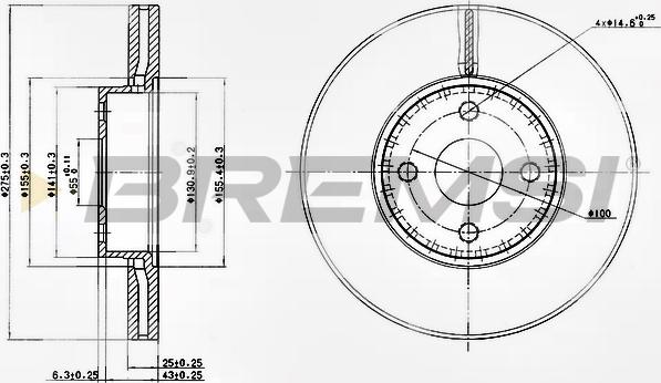 Bremsi CD7388V - Kočioni disk www.molydon.hr