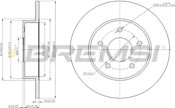 Bremsi CD7383S - Kočioni disk www.molydon.hr