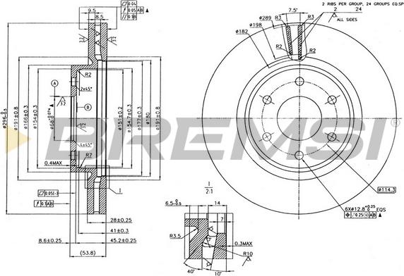 Bremsi CD7332V - Kočioni disk www.molydon.hr