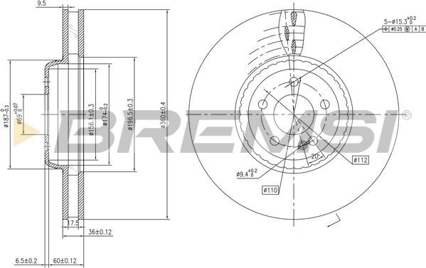 Bremsi CD7329V - Kočioni disk www.molydon.hr