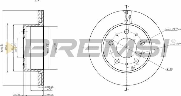 Bremsi CD7321V - Kočioni disk www.molydon.hr