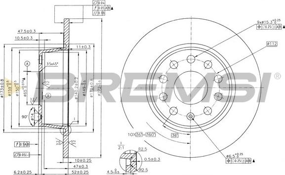 Bremsi CD7328S - Kočioni disk www.molydon.hr