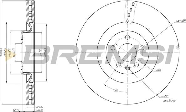 Bremsi CD7323V - Kočioni disk www.molydon.hr