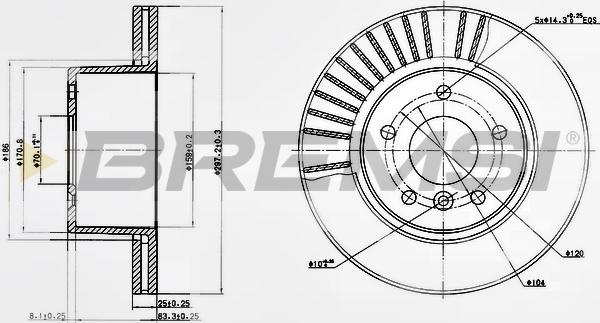 Bremsi CD7379V - Kočioni disk www.molydon.hr