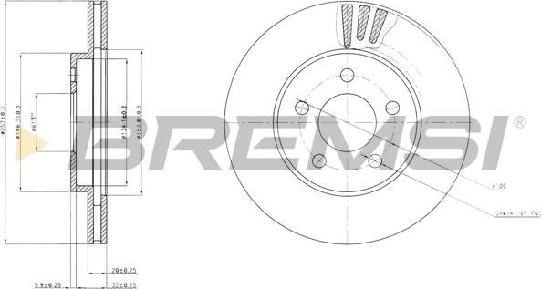 Bremsi CD7376V - Kočioni disk www.molydon.hr