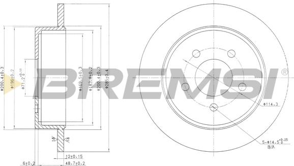 Bremsi CD7378S - Kočioni disk www.molydon.hr