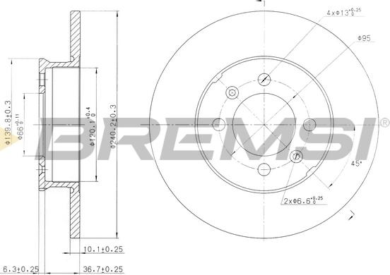 Bremsi CD7373S - Kočioni disk www.molydon.hr