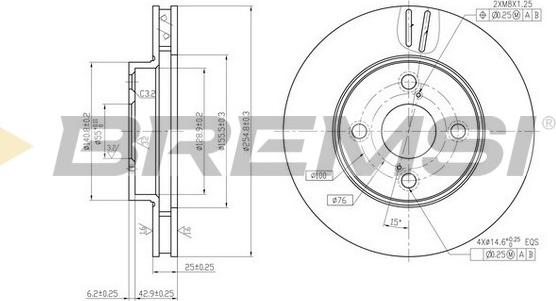 Bremsi CD7294V - Kočioni disk www.molydon.hr