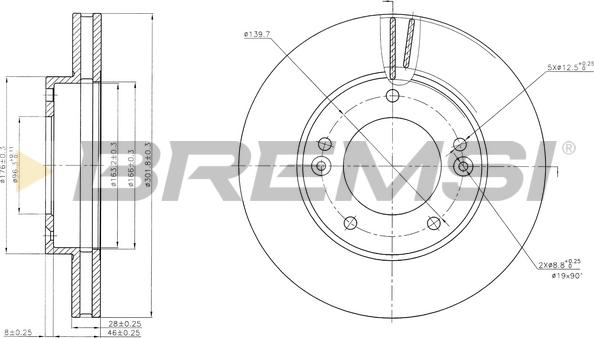 Bremsi CD7290V - Kočioni disk www.molydon.hr