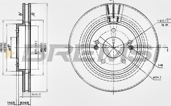 Bremsi CD7292V - Kočioni disk www.molydon.hr