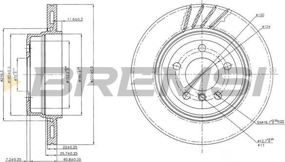 Bremsi CD7297V - Kočioni disk www.molydon.hr