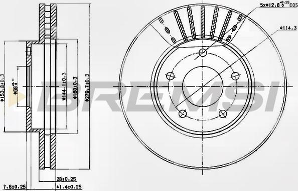 Bremsi CD7249V - Kočioni disk www.molydon.hr