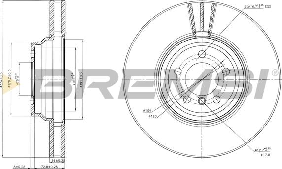 Bremsi CD7246V - Kočioni disk www.molydon.hr