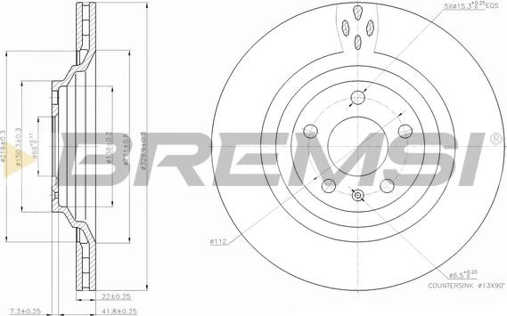 Bremsi CD7240V - Kočioni disk www.molydon.hr