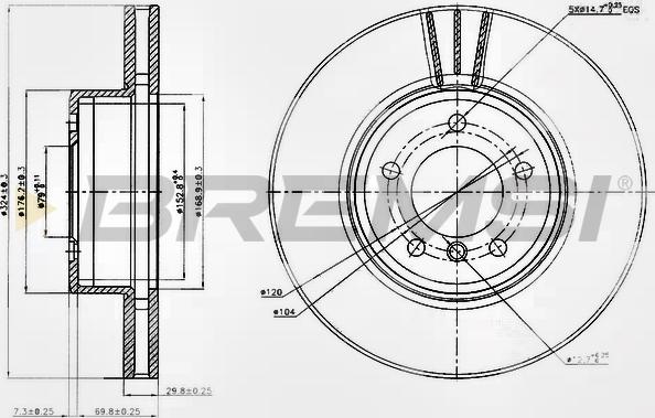 Bremsi CD7242V - Kočioni disk www.molydon.hr