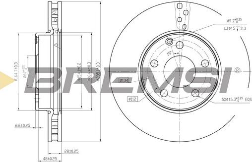 Bremsi CD7252V - Kočioni disk www.molydon.hr