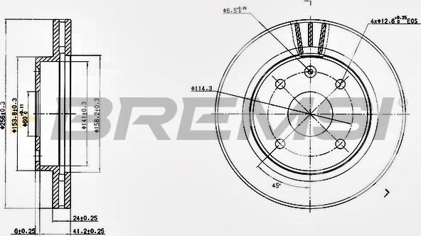 Bremsi CD7257V - Kočioni disk www.molydon.hr