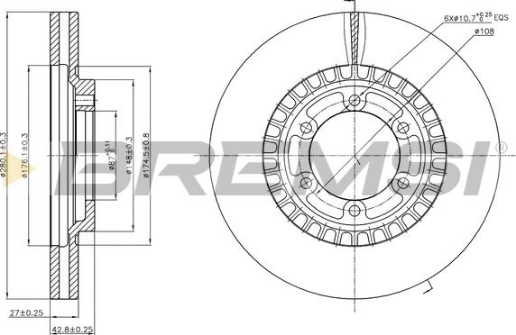 Bremsi CD7269V - Kočioni disk www.molydon.hr