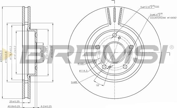 Bremsi CD7266V - Kočioni disk www.molydon.hr