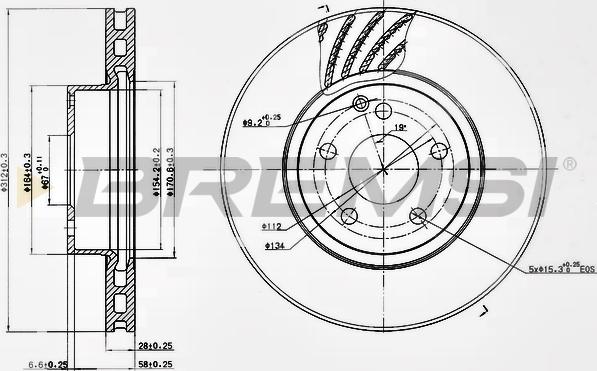 Bremsi CD7263V - Kočioni disk www.molydon.hr