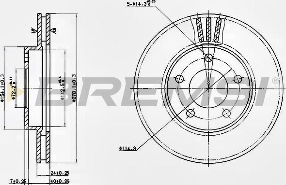 Bremsi CD7209V - Kočioni disk www.molydon.hr