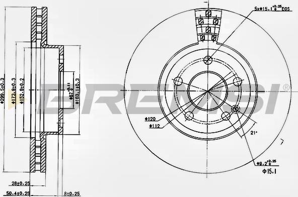 Bremsi CD7203V - Kočioni disk www.molydon.hr