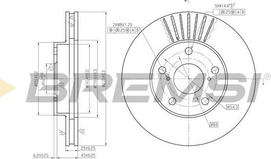 Bremsi CD7216V - Kočioni disk www.molydon.hr