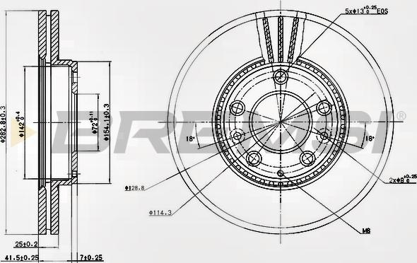 Bremsi CD7210V - Kočioni disk www.molydon.hr