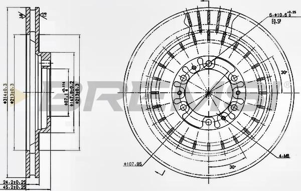 Bremsi CD7212V - Kočioni disk www.molydon.hr